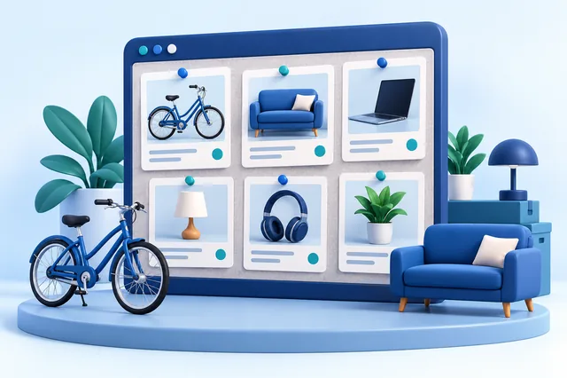Ilustración de Portal de anuncios clasificados
